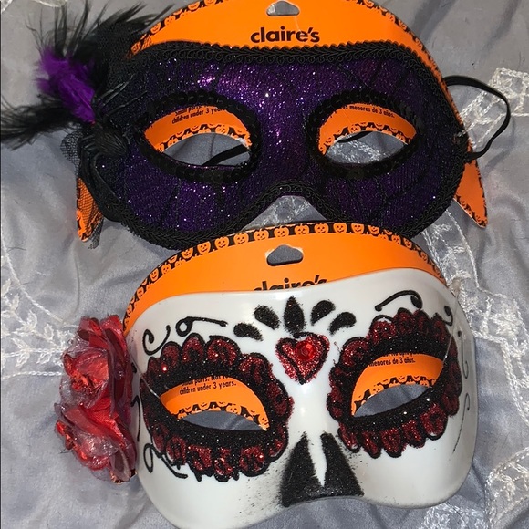 2 Beautiful Masks for Halloween/Mardi Gras! BNWT - Picture 1 of 1